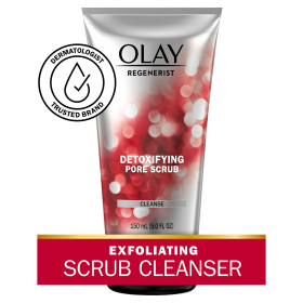 Olay Regenerist Detoxifying Face Wash, Pore Scrub Facial Cleanser, 5.0 fl oz