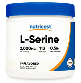 Nutricost L-Serine Powder, 113 Servings (.5LB) - 2,000 mg Per Serving - Health Supplement