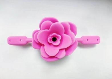 Rose Silicone Mouth Ball Food Grade (Color: pink)