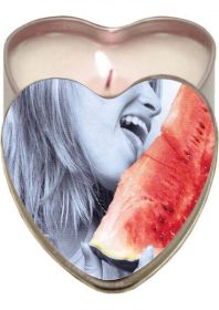 Edible Heart Candle - Watermelon (SKU: EBHSCK004)